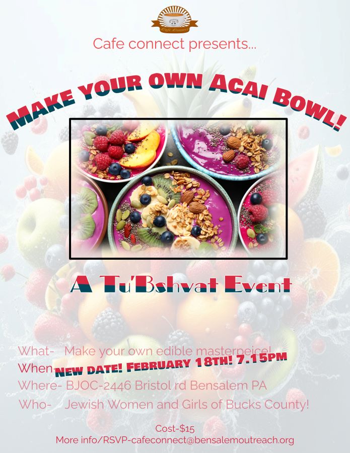 Cafe Connect- Make your own Acai Bowl!